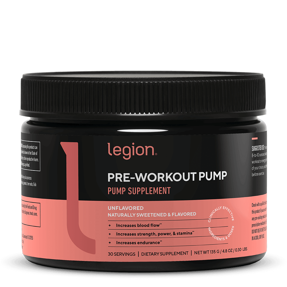 Legion Pre-Workout Pump Supplement