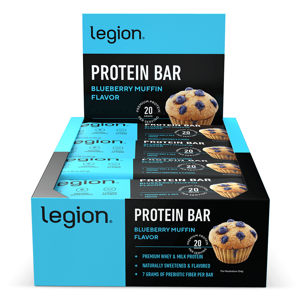 Legion Protein Bars Natural High-Protein Bars ( Blueberry Muffin)
