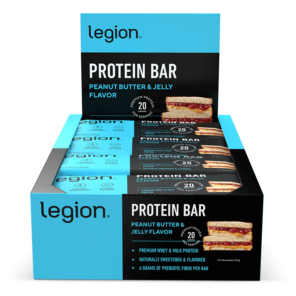 Legion Protein Bars Natural High-Protein Bars ( Peanut Butter & Jelly)
