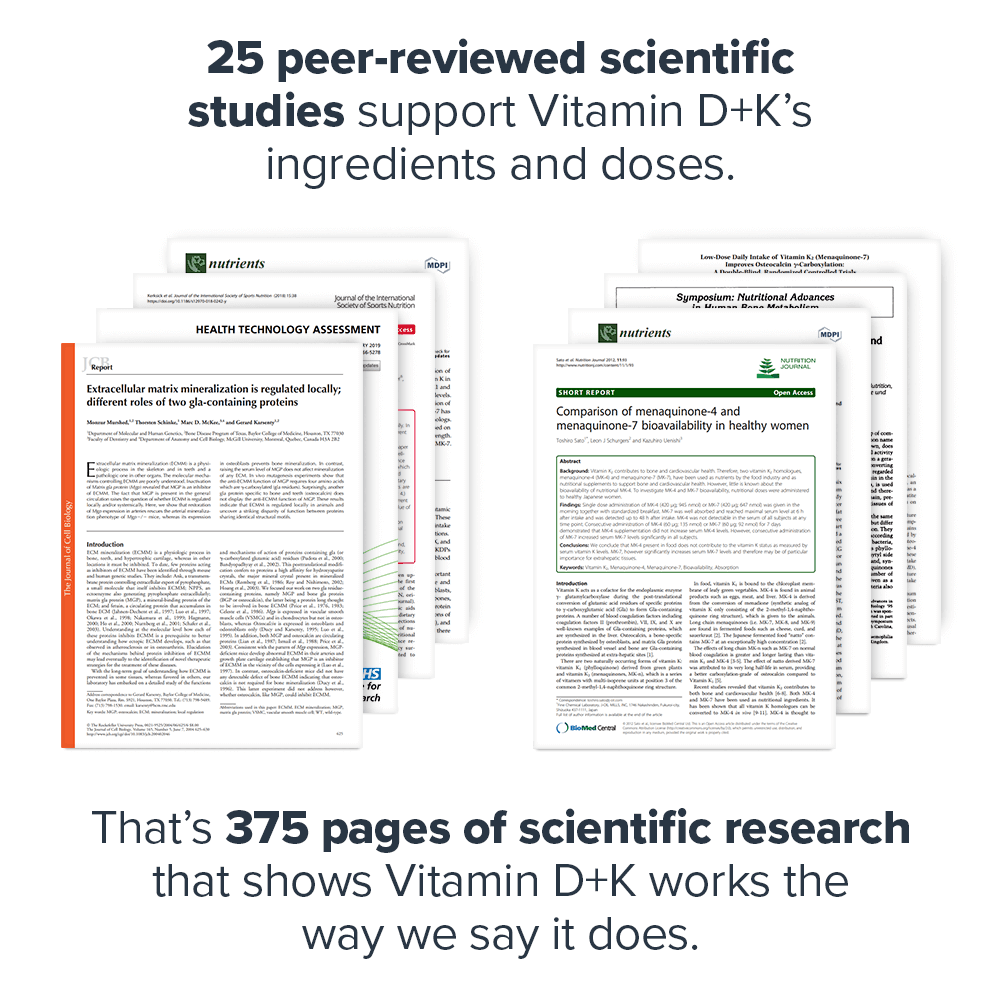 Vitamin D+K Essential Vitamins Supplement