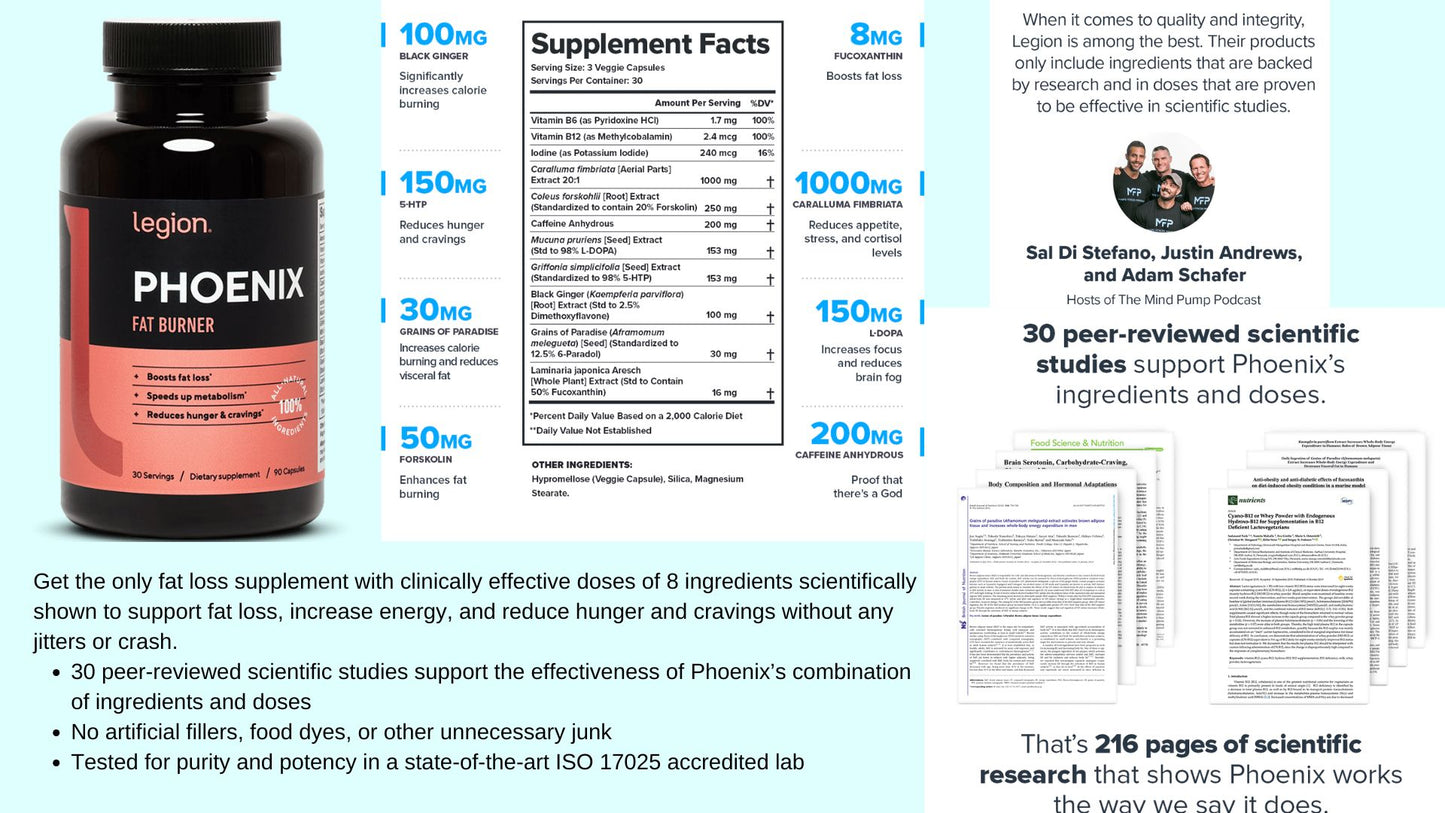 Legion Phoenix Fat Burner Supplement