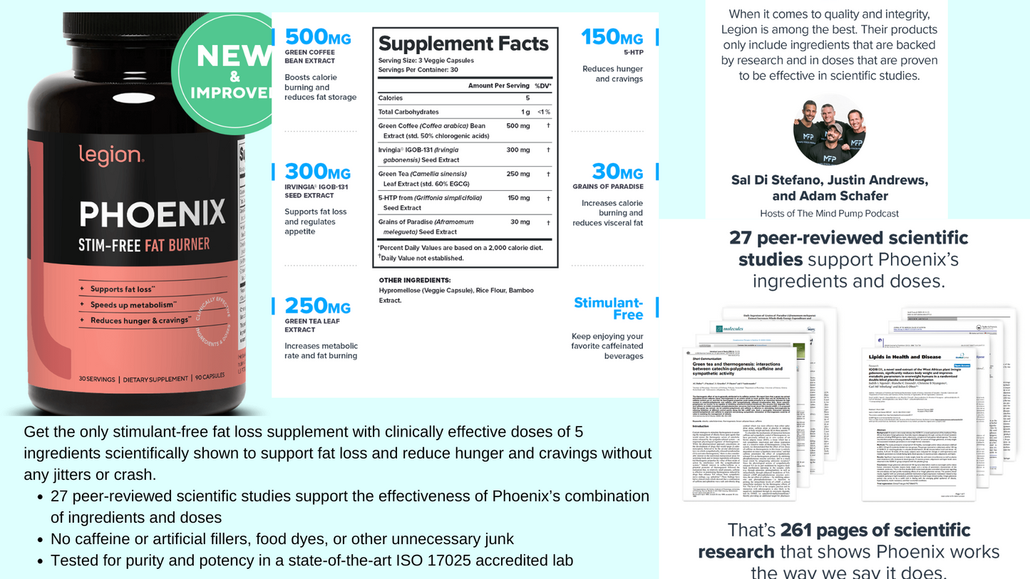 Legion Phoenix Stim-Free Fat Burner