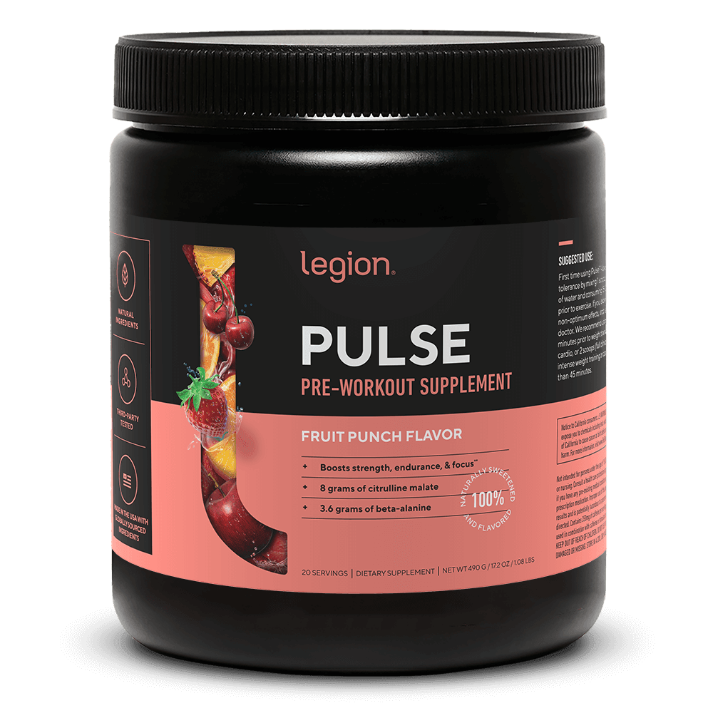 Legion Pulse Pre-Workout Supplement ( Fruit Punch Flavor)