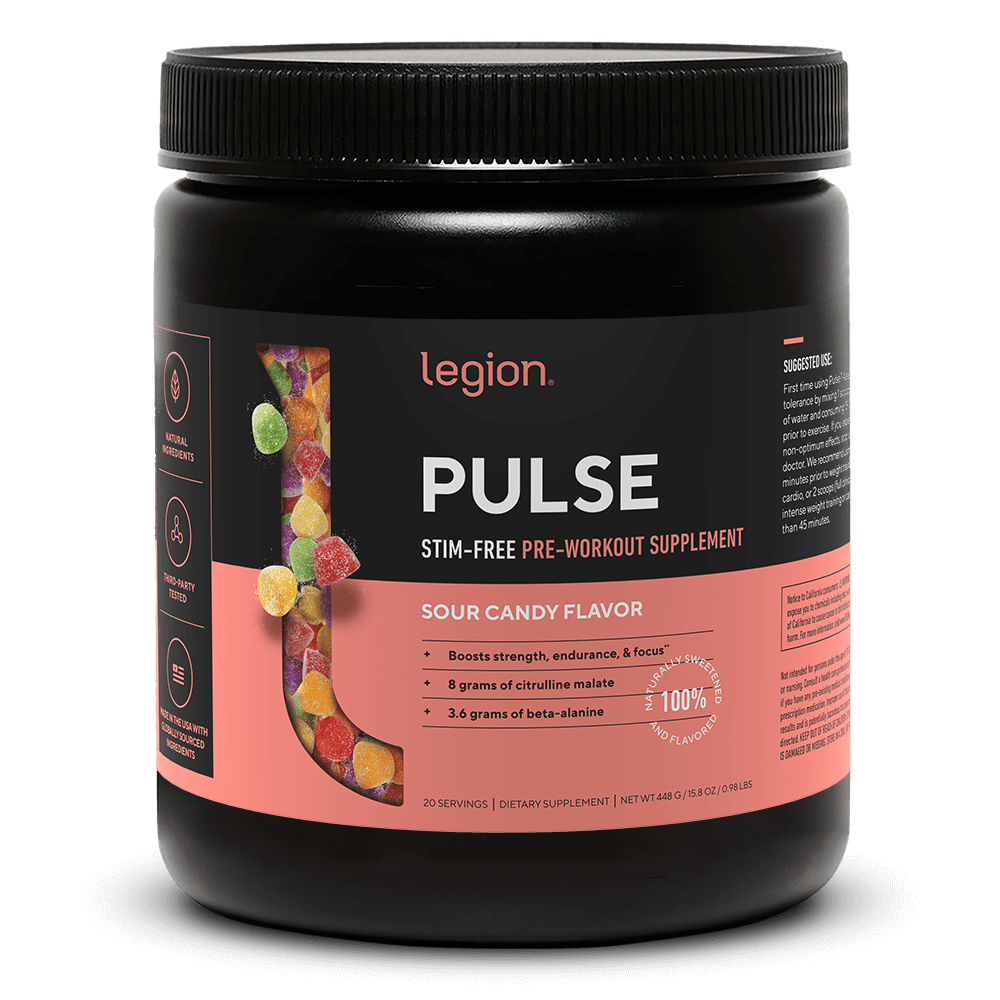 Legion Pulse Caffeine-Free Pre-Workout Supplement