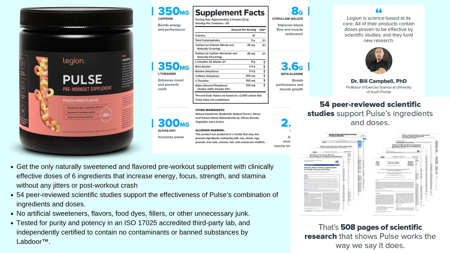 Legion Pulse Pre-Workout Supplement