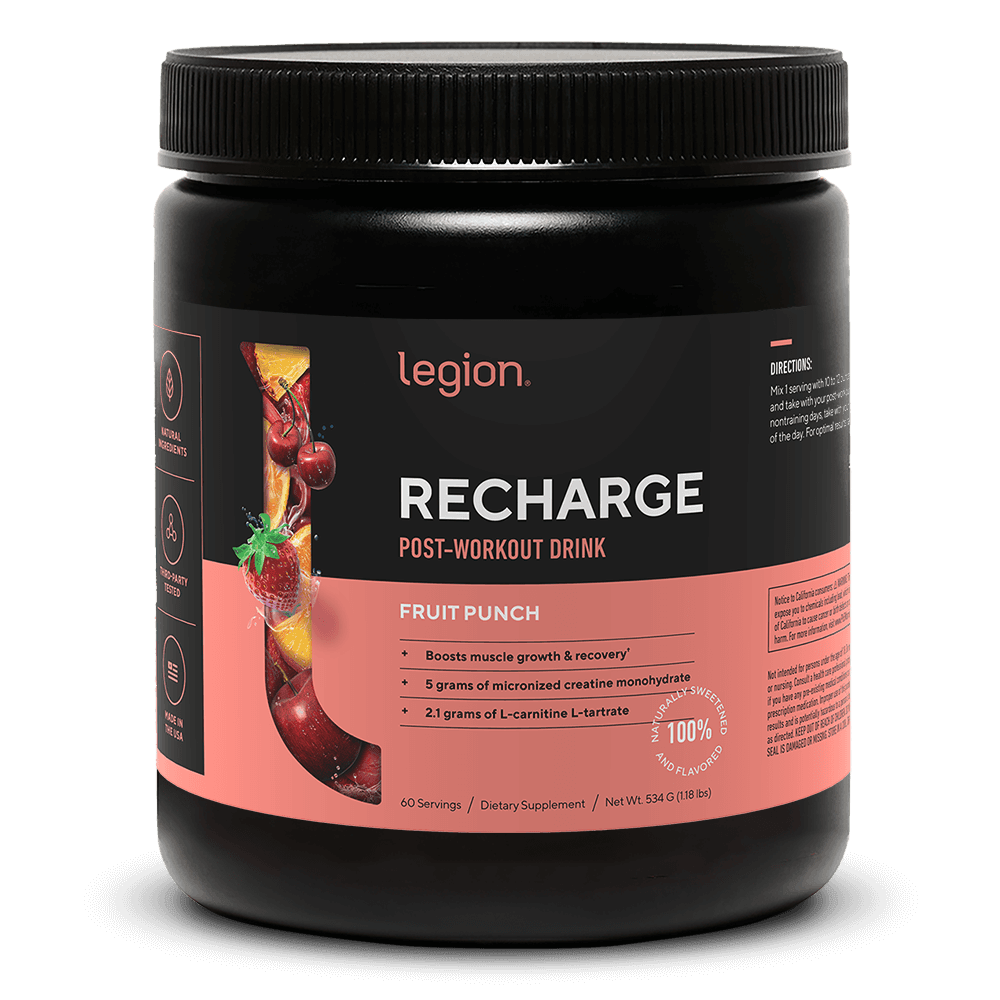 Legion Recharge Post-Workout Recovery Supplement (with Creatine)