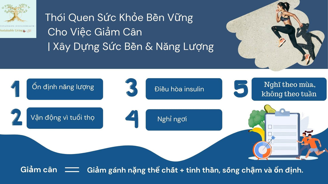 Thói Quen Sức Khỏe Bền Vững Cho Việc Giảm Cân | Xây Dựng Sức Bền & Năng Lượng