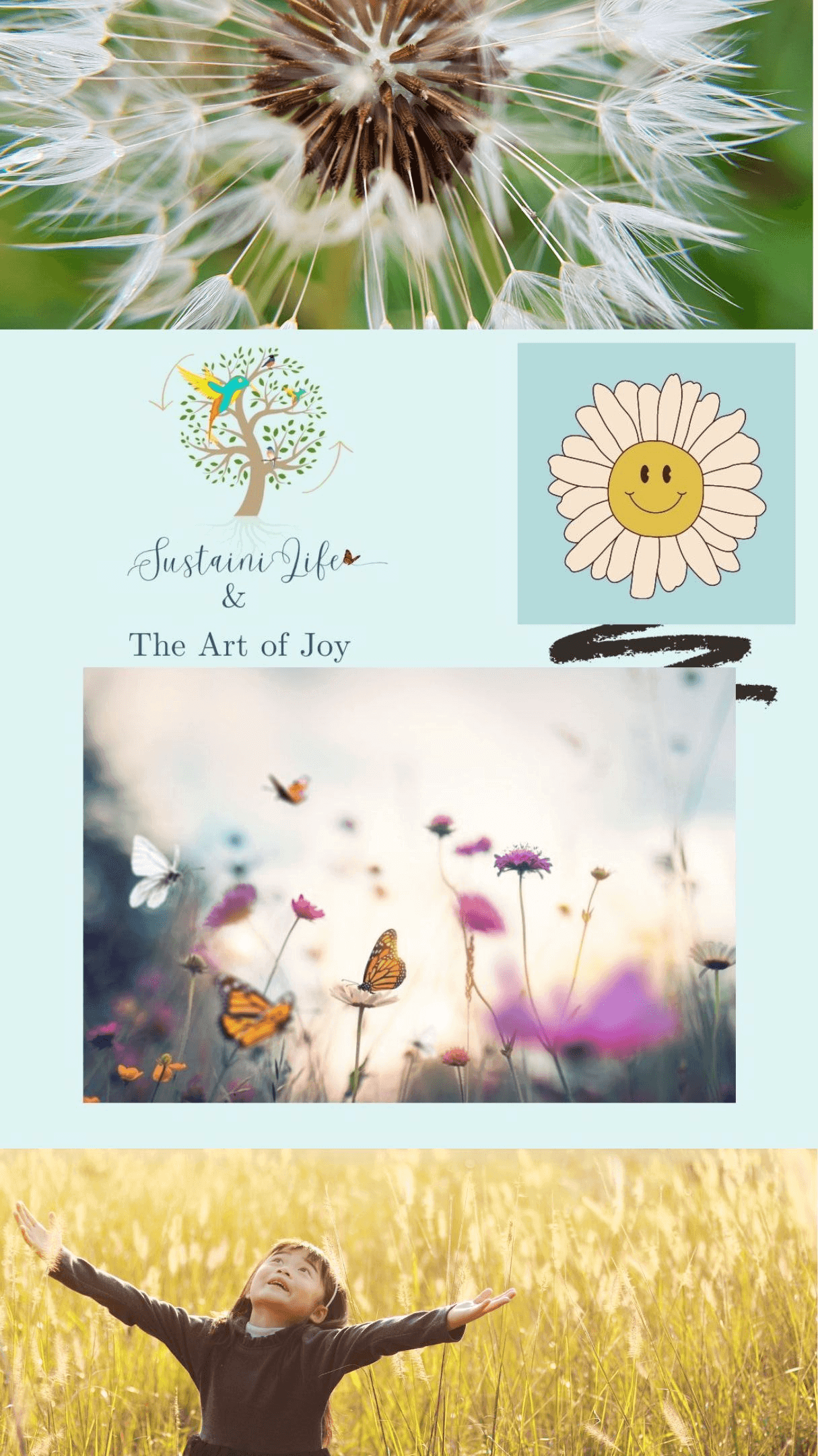 Sustainable living collection featuring the beauty of nature, joy, and mindfulness in the Art of Joy theme.