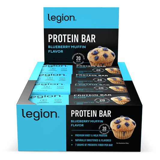 Legion Protein Bars Natural High-Protein Bars ( Blueberry Muffin)