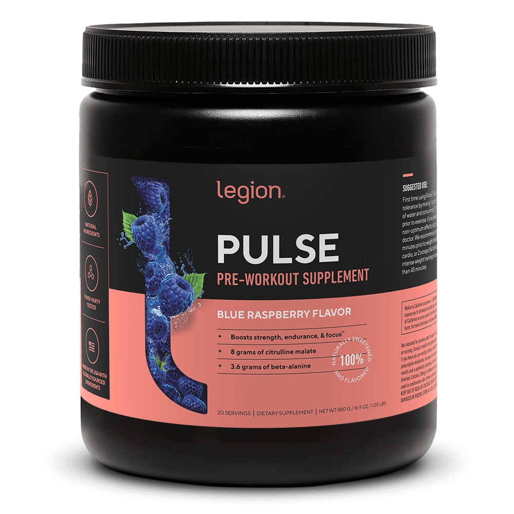 Legion Pulse Pre-Workout Supplement ( Blue Raspberry Flavor)
