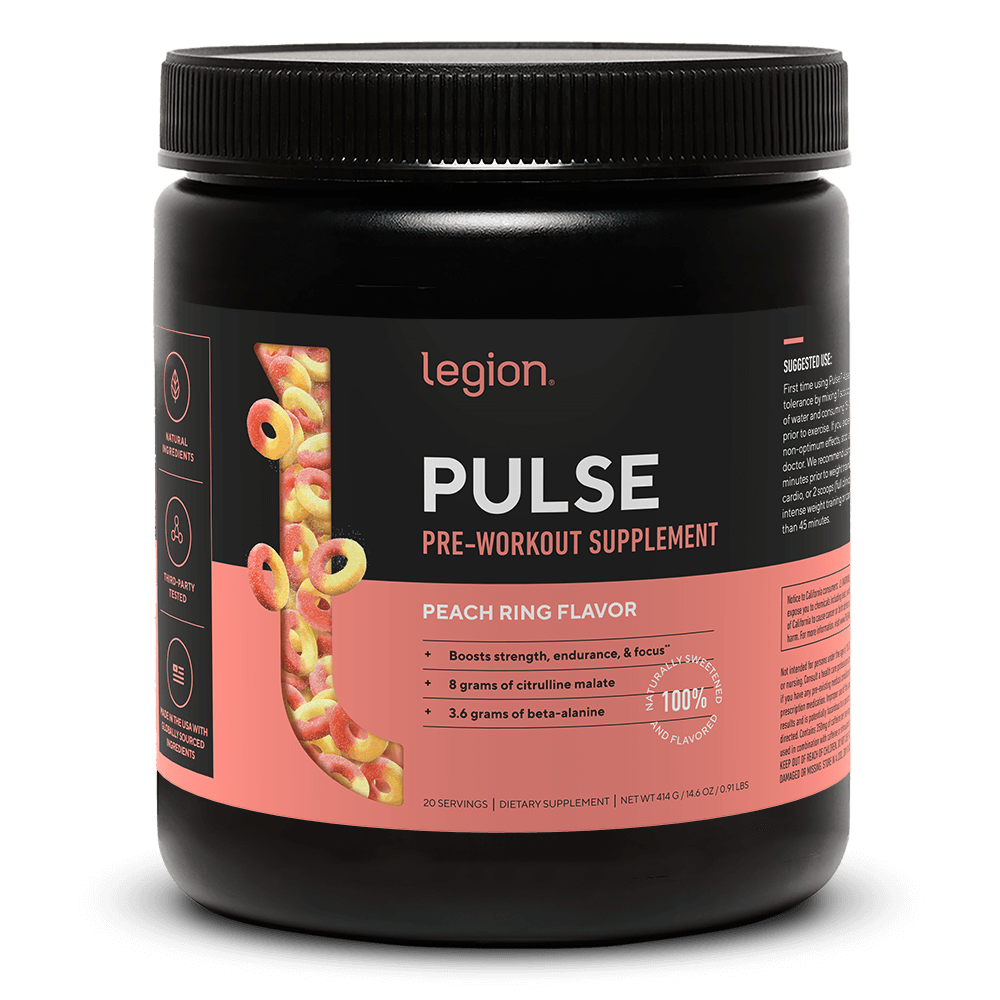 Legion Pulse Pre-Workout Supplement ( Peach Ring Flavor)