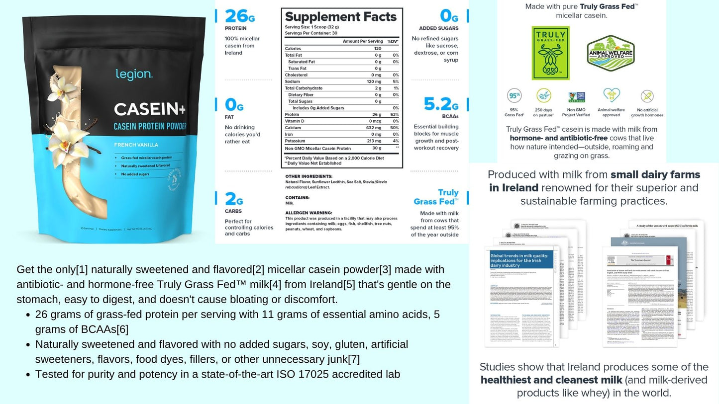 Legion Casein Protein Powder -25 servings