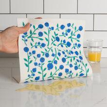 Blueberries Swedish Sponge Towel (Pack of 2) - Sustainable Living Life